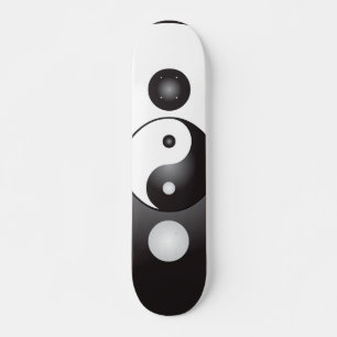 Yin Yang Symbool: Skateboard