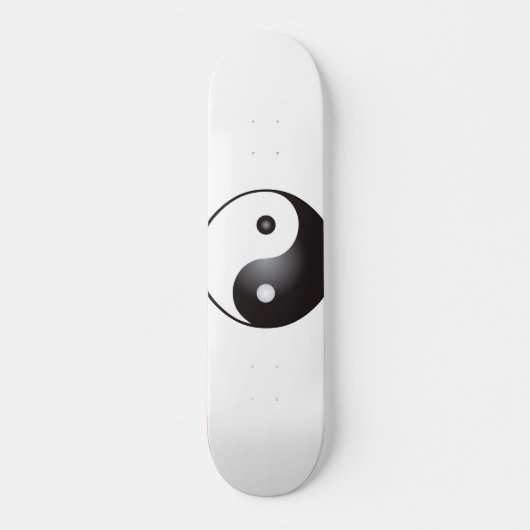 Yin Yang Symbool: Skateboard (Voorkant)