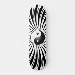 Yin Yang Symbool: Skateboard