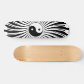 Yin Yang-symbool: Skateboard (Horizontaal)