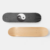 Yin Yang Symbool: Skateboard (Horizontaal)