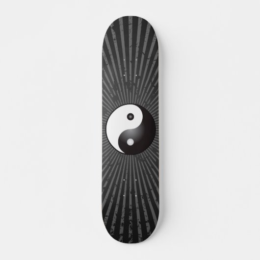 Yin Yang Symbool: Skateboard (Voorkant)