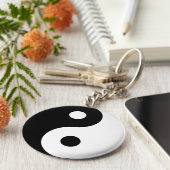 Yin Yang-symbool Sleutelhanger (Zijkant)