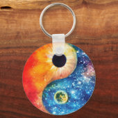 yin-yang-symbool sleutelhanger (Voorkant)