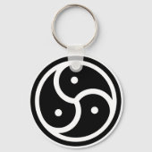 yin/yang-symbool sleutelhanger (Voorkant)