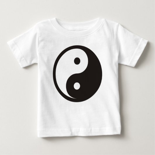 Yin Yang-symbool - solide tatoeage ontwerp (Voorkant)