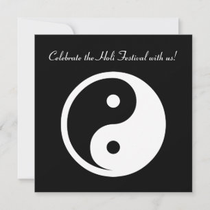 Yin Yang-symbool - solide tatoeage ontwerp 2 Kaart