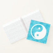 Yin Yang-symbool - solide tatoeage ontwerp 2 Notitieboek (Binnen)