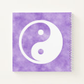 Yin Yang-symbool - solide tatoeage ontwerp 2 Notitieboek (Achterkant)