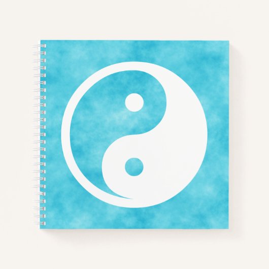 Yin Yang-symbool - solide tatoeage ontwerp 2 Notitieboek (Voorkant)