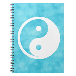 Yin Yang-symbool - solide tatoeage ontwerp 2 Notitieboek