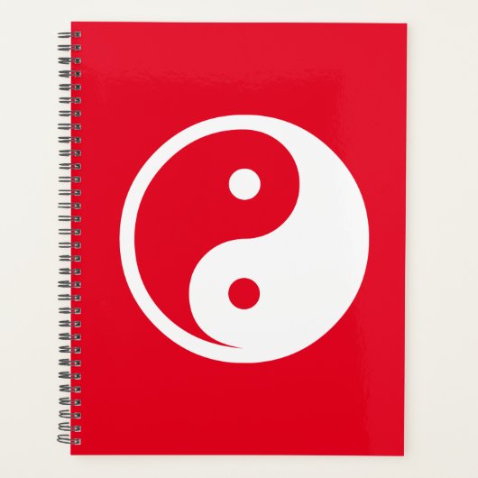 Yin Yang-symbool - solide tatoeage ontwerp 2 Planner (Voorkant)