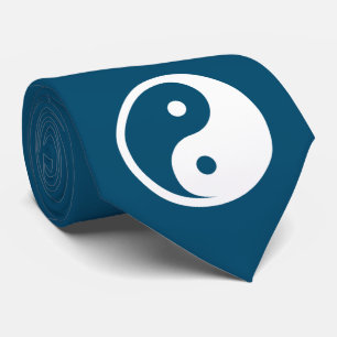 Yin Yang-symbool - solide tatoeage ontwerp 2 Stropdas