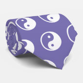 Yin Yang-symbool - solide tatoeage ontwerp 2 Stropdas (Opgerold)