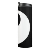 Yin Yang-symbool - solide tatoeage ontwerp 2 Thermosbeker (Geroteerd rechts)
