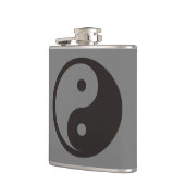 Yin Yang-symbool - solide tatoeage ontwerp Heupfles (Links)