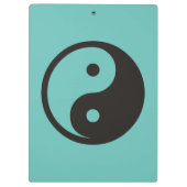 Yin Yang-symbool - solide tatoeage ontwerp Klembord (Achterkant)
