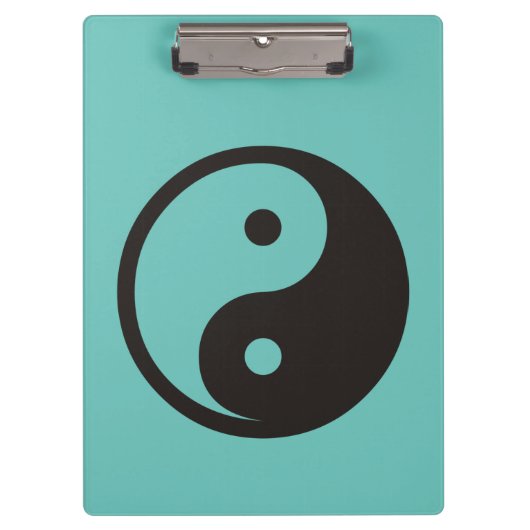 Yin Yang-symbool - solide tatoeage ontwerp Klembord (Voorkant)
