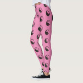 Yin Yang-symbool - solide tatoeage ontwerp Leggings (Links)