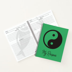 Yin Yang-symbool - solide tatoeage ontwerp Notitieboek