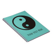 Yin Yang-symbool - solide tatoeage ontwerp Notitieboek (Rechterzijde)