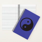 Yin Yang-symbool - solide tatoeage ontwerp Notitieboek (Binnen)