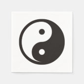 Yin Yang-symbool - solide tatoeage ontwerp Servet (Voorkant)