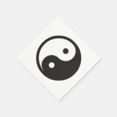 Yin Yang-symbool - solide tatoeage ontwerp Servet (Hoek)