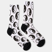 Yin Yang-symbool - solide tatoeage ontwerp Sokken (Rechts)