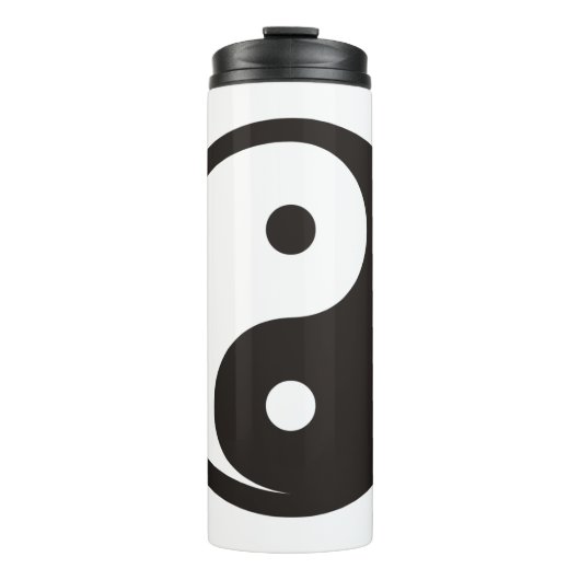 Yin Yang-symbool - solide tatoeage ontwerp Thermosbeker (Voorkant)