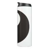 Yin Yang-symbool - solide tatoeage ontwerp Thermosbeker (Geroteerd rechts)