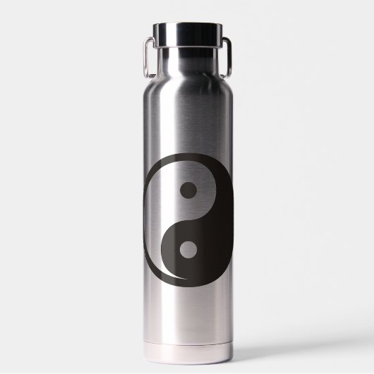 Yin Yang-symbool - solide tatoeage ontwerp Waterfles (Voorkant)