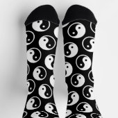 Yin Yang-symbool - solide tattoo-ontwerp 2 Sokken (Top)