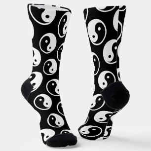 Yin Yang-symbool - solide tattoo-ontwerp 2 Sokken