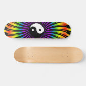 Yin Yang Symbool & Spiral Design: Skateboard (Horizontaal)