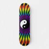 Yin Yang Symbool & Spiral Design: Skateboard (Voorkant)