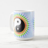 Yin Yang Symbool & Spiral: KoffieMok (Voorkant links)