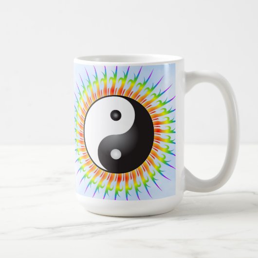 Yin Yang Symbool & Spiral: KoffieMok (Rechts)