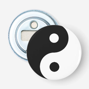 Yin Yang Symbool Spiritueel Button Flesopener