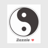 Yin yang-symbool sticker (Vel)