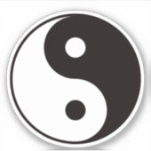 Yin yang-symbool sticker (Voorkant)