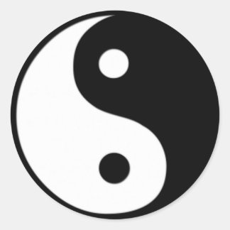 Yin & Yang Symbool Sticker
