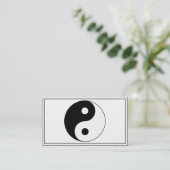Yin/Yang Symbool Visitekaartje (Staand voorkant)