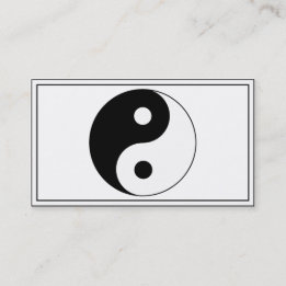 Yin/Yang Symbool Visitekaartje
