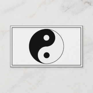 Yin/Yang Symbool Visitekaartje