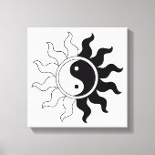 Yin Yang symbool zon Canvas Afdruk (Voorkant)