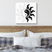 Yin Yang symbool zon Canvas Afdruk (Insitu (Slaapkamer))