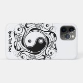 Yin & Yang Symbool Zwart en Wit Tattoo Stijl Case-Mate iPhone Case (Achterkant (horizontaal))