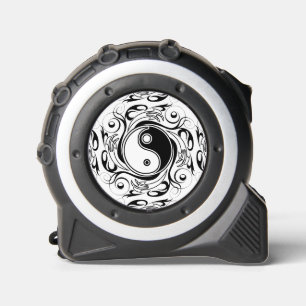 Yin & Yang-symbool Zwart en Wit Tattoo Stijl Rolmaat