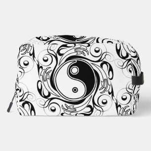 Yin & Yang-symbool Zwart en Wit Tattoo Stijl Toilettasje
